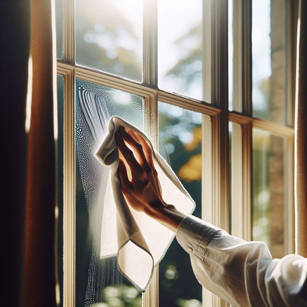 Chiffon à vitre : maîtrisez l'art du nettoyage éclatant pour des fenêtres impeccables